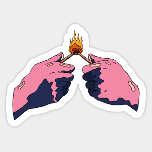 fusion of fire Sticker